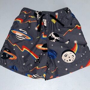 Hanna Anderson Boy’s Gray Outer Space Swimming Trunks Shorts Size 100 (4)